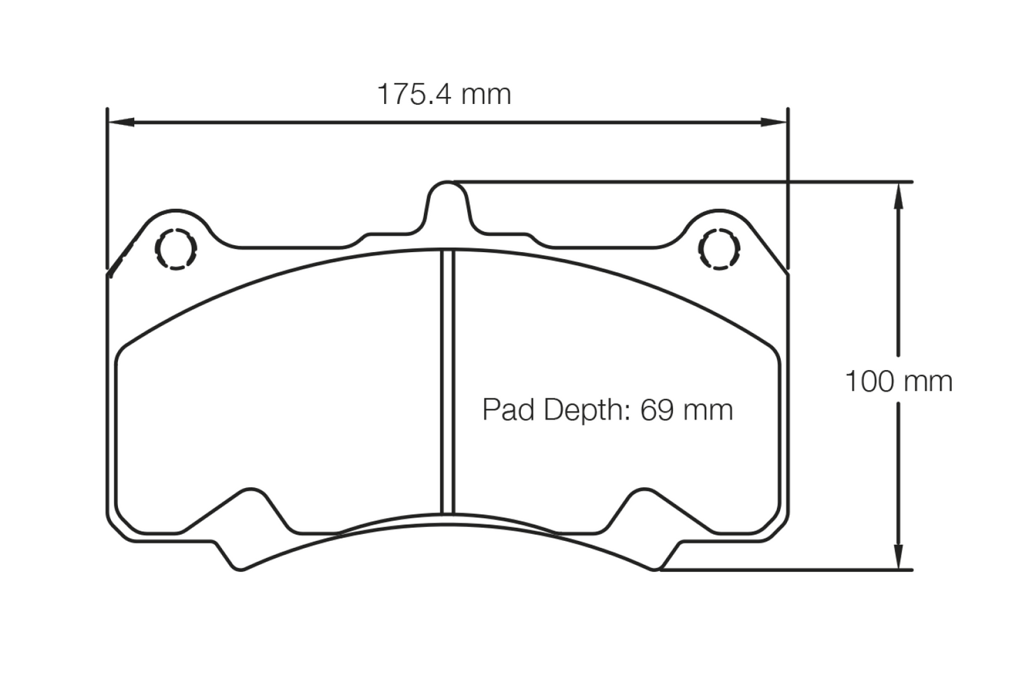 PAGID Racing Pagid Racing 8258 RSL1 Compound Brake Pads 8258-RSL1
