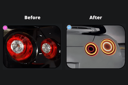 Nissan R35 GTR Red Valenti Style LED Tail Lights (2009 - 2017)