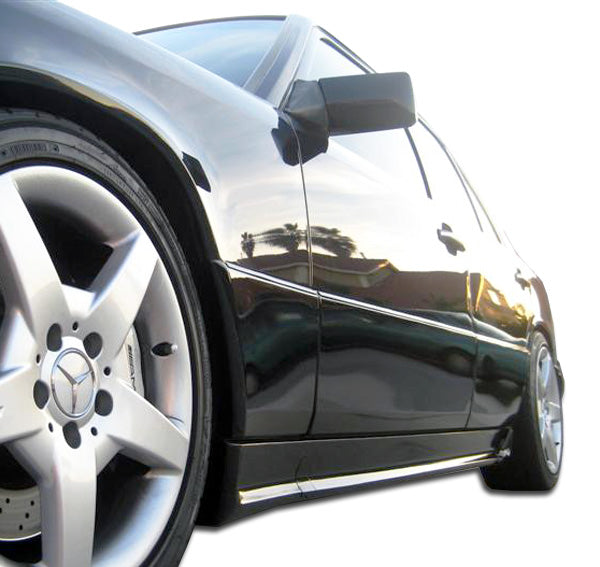Extreme Dimensions Duraflex AMG Look Side Skirts Compatible With 1986-1995 Mercedes E Class 4DR - 2 Piece - 105061