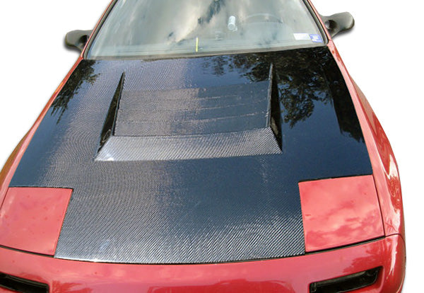 Carbon Creations D-1 Hood Compatible With 1986-1991 Mazda RX7 - 1 Piece - 104230
