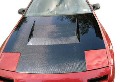 Carbon Creations D-1 Hood Compatible With 1986-1991 Mazda RX7 - 1 Piece - 104230