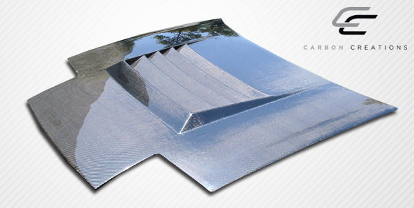 Carbon Creations D-1 Hood Compatible With 1986-1991 Mazda RX7 - 1 Piece - 104230