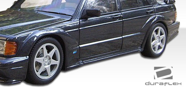 Extreme Dimensions Duraflex Evo 2 Wide Body Side Skirts Compatible With 1984-1993 Mercedes 190 - 2 Piece - 105370