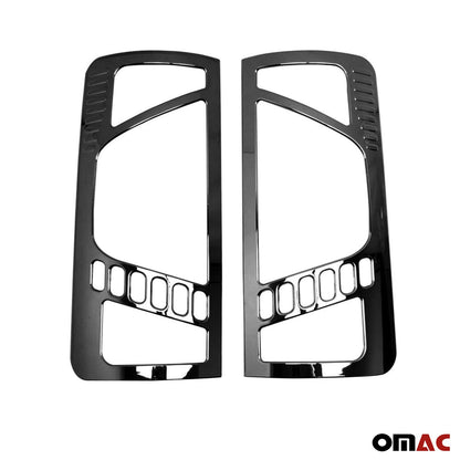 OMAC Trunk Tail Light Trim Frame for Ford Transit Connect 2010-2013 Dark Chrome 2 Pcs 2622101B