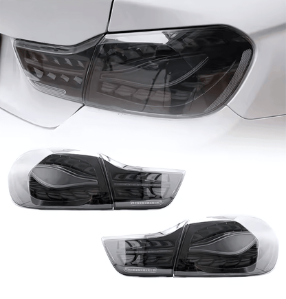 BMW F32 F36 F82 F33 F83 4 Series - Double Dragon Scale Black LED Tail lights (2013 - 2018)