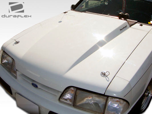 Extreme Dimensions Duraflex 2" Cowl Hood Compatible With 1987-1993 Ford Mustang - 1 Piece - 103014