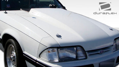 Extreme Dimensions Duraflex 2" Cowl Hood Compatible With 1987-1993 Ford Mustang - 1 Piece - 103014