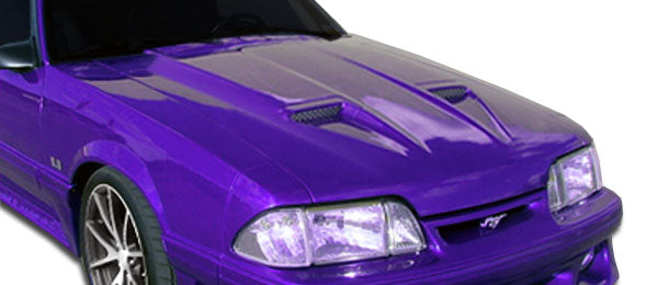 Extreme Dimensions Duraflex Mach 1 Hood Compatible With 1987-1993 Ford Mustang - 1 Piece - 104175
