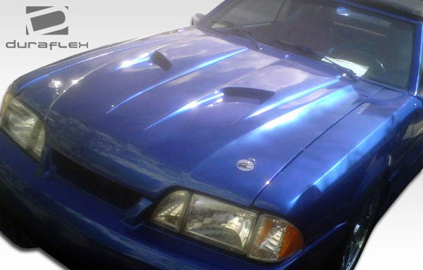 Extreme Dimensions Duraflex Mach 2 Hood Compatible With 1987-1993 Ford Mustang - 1 Piece - 104823