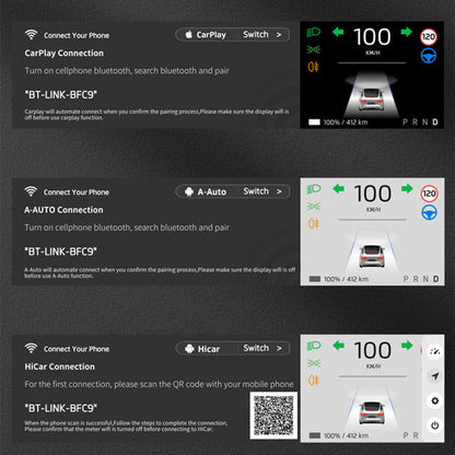 TESERY 8.8 Inch Touch Screen Instrument Cluster Dashboard Display for Model 3 / Y