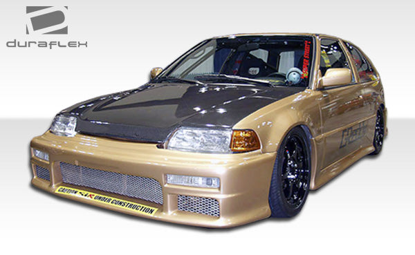Extreme Dimensions Duraflex Type M Side Skirts Compatible With 1988-1991 Honda Civic - 2 Piece - 100784