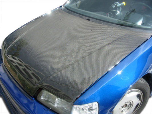 Carbon Creations OEM Look Hood Compatible With 1988-1991 Honda Civic - 1 Piece - 100757
