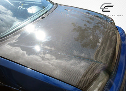 Carbon Creations OEM Look Hood Compatible With 1988-1991 Honda Civic - 1 Piece - 100757