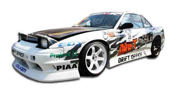 Extreme Dimensions Duraflex B-Sport Side Skirts Compatible With 1989-1994 Nissan 240SX - 2 Piece - 103541