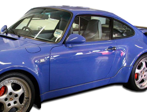Extreme Dimensions Duraflex Turbo Look Side Skirts Compatible With 1989-1994 Porsche 964 - 2 Piece - 105389
