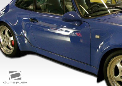 Extreme Dimensions Duraflex Turbo Look Side Skirts Compatible With 1989-1994 Porsche 964 - 2 Piece - 105389