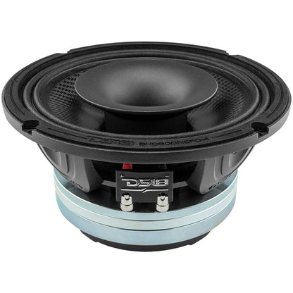 8" Neodymium Coaxial Hybrid Mid-Bass Water resistant Carbon Fiber Cone Loudspeaker with Built-in Driver  400 Watts Rms 4-Ohm