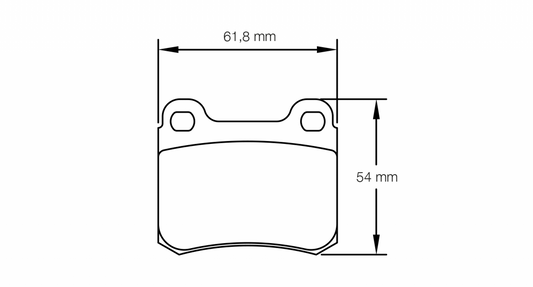 PAGID Racing Pagid Racing Ginetta G15 / Mercedes 190 2.3/2.5 16V RSH42 Brake Pads 1151-RSH42