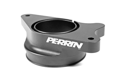 Perrin [22-24 WRX, 20-25 LGT/OBXT] Black 3in Turbo Inlet Hose w/ Nozzle (Short) | PSP-INT-426BK