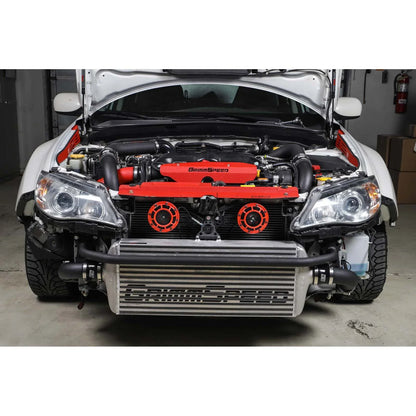 GrimmSpeed Front Mount Intercooler Kit - Raw Core with Black Piping - 2008-14 Subaru WRX GRM090230