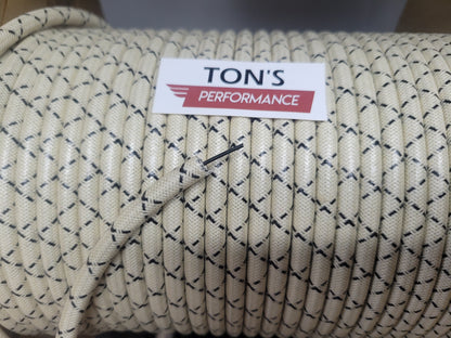 8mm Suppression Core Cloth Braided Spark Plug Wire [Sold By The Foot]