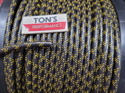 8mm Suppression Core Cloth Braided Spark Plug Wire [Sold By The Foot]