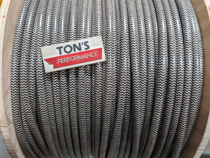 Cloth Braided Plug Wires Harley Sportster 1986 - 2003 / PAIR OF REPLACEMENT OEM LENGTH WIRES