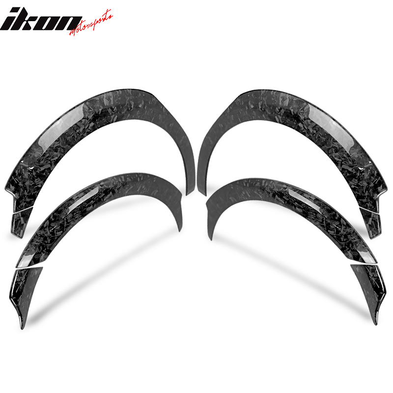 2017-2023 Tesla Model 3 Fender Flares Forged Carbon Fiber 8PC