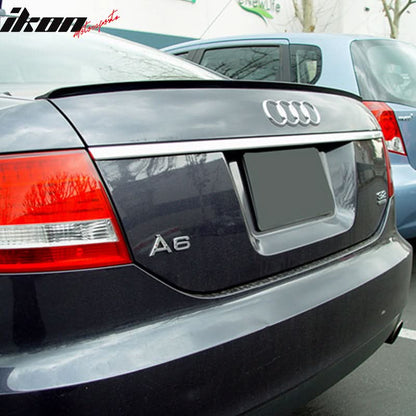 2012-2015 Audi A6 C7 PV Style Black Trunk Spoiler PUF