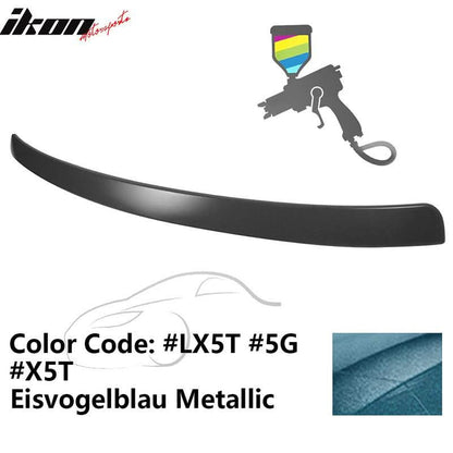 2009-2014 Audi A4 Quattro B8 Sedan 4Door Painted ABS Rear Roof Spoiler