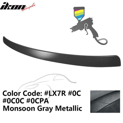 2009-2014 Audi A4 Quattro B8 Sedan 4Door Painted ABS Rear Roof Spoiler