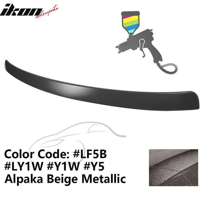 2009-2014 Audi A4 Quattro B8 Sedan 4Door Painted ABS Rear Roof Spoiler