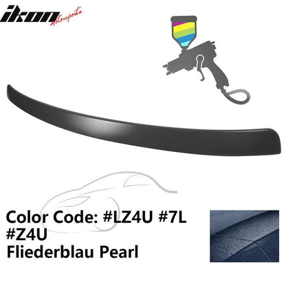 2009-2014 Audi A4 Quattro B8 Sedan 4Door Painted ABS Rear Roof Spoiler