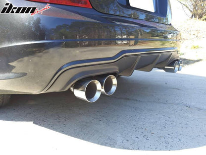 2012-2015 Mercedes Benz C204 LCI Sport Rear Bumper Diffuser Lip ABS