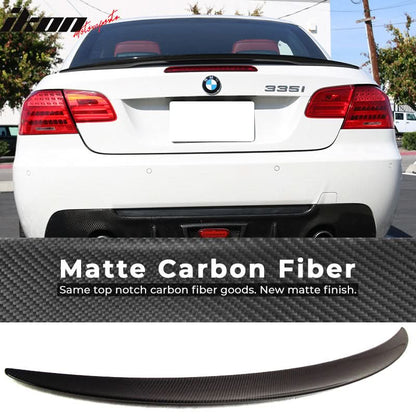 2007-2013 BMW E93 3 Series Convertible P Style Carbon CF Trunk Spoiler