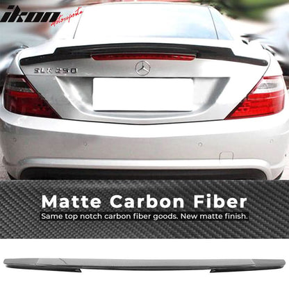2011-2016 Benz SLK R172 Convertible V Style Carbon Fiber Trunk Spoiler