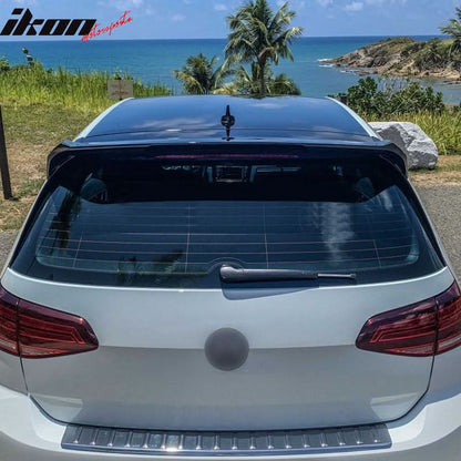 2015-2019 Volkswagen Golf R GTI MK7 Roof Spoiler Painted #LC9X Black