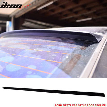 2009-2016 Ford Fiesta 4Dr VRS Style Unpainted Black Roof Spoiler PUF