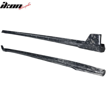 2017-2023 Tesla Model 3 V Style Side Skirts Panel Forged Carbon Fiber