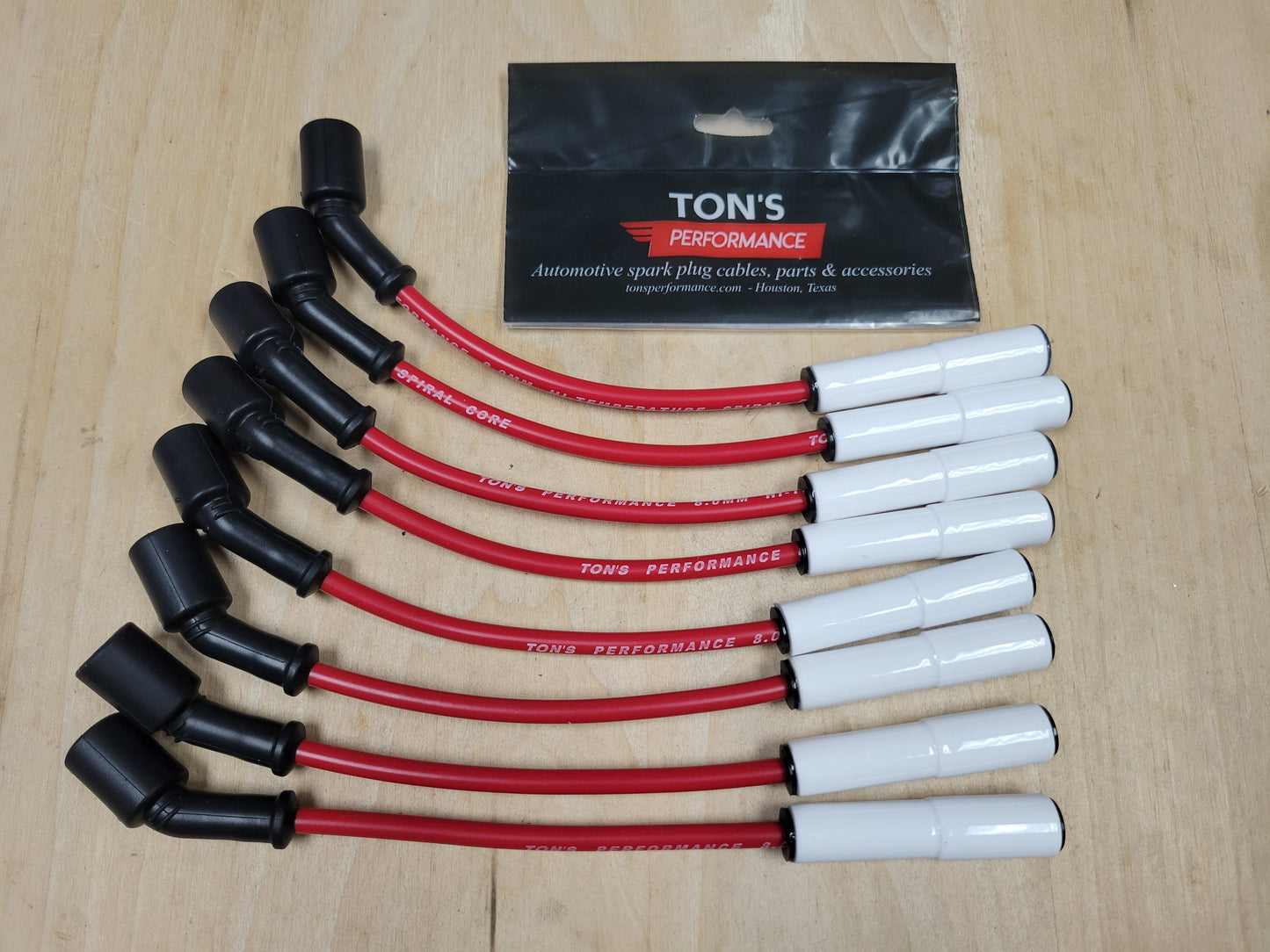 Ceramic LS GM 8mm spark plug wires for sedans or trucks
