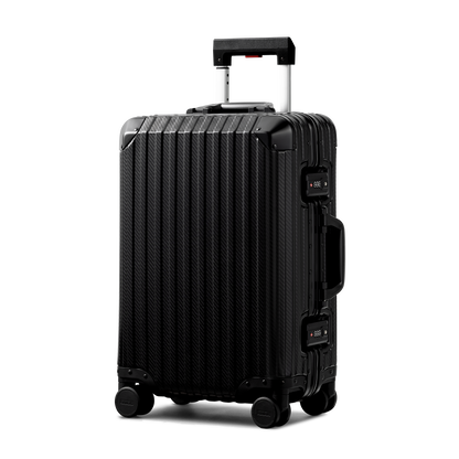 TREVA Aluminum Suitcase Black