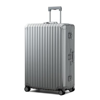 TREVA Aluminum Suitcase Silver