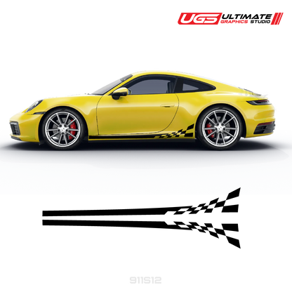 Flag Side Side for Porsche Models