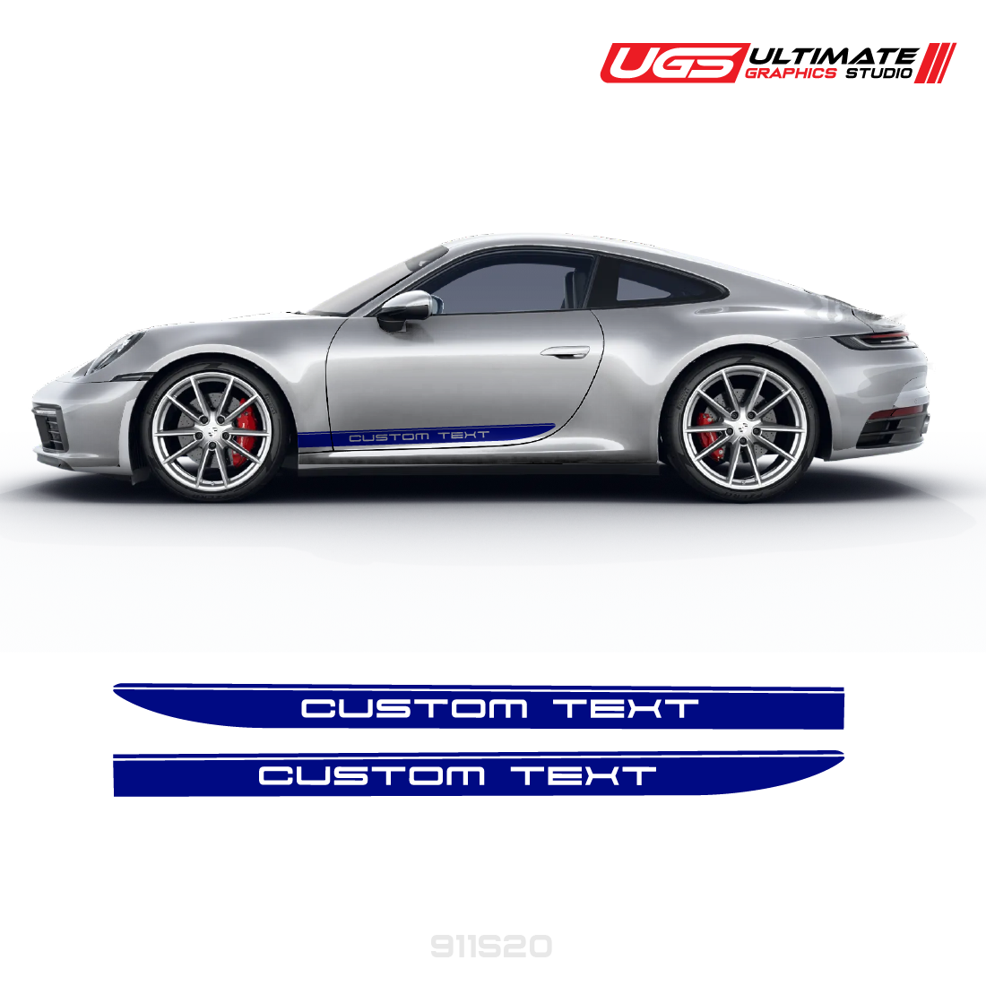 Custom Text Side Stripe for Porsche Models