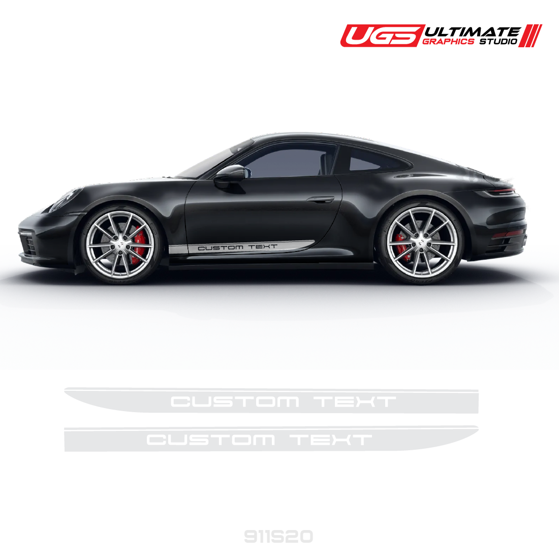 Custom Text Side Stripe for Porsche Models