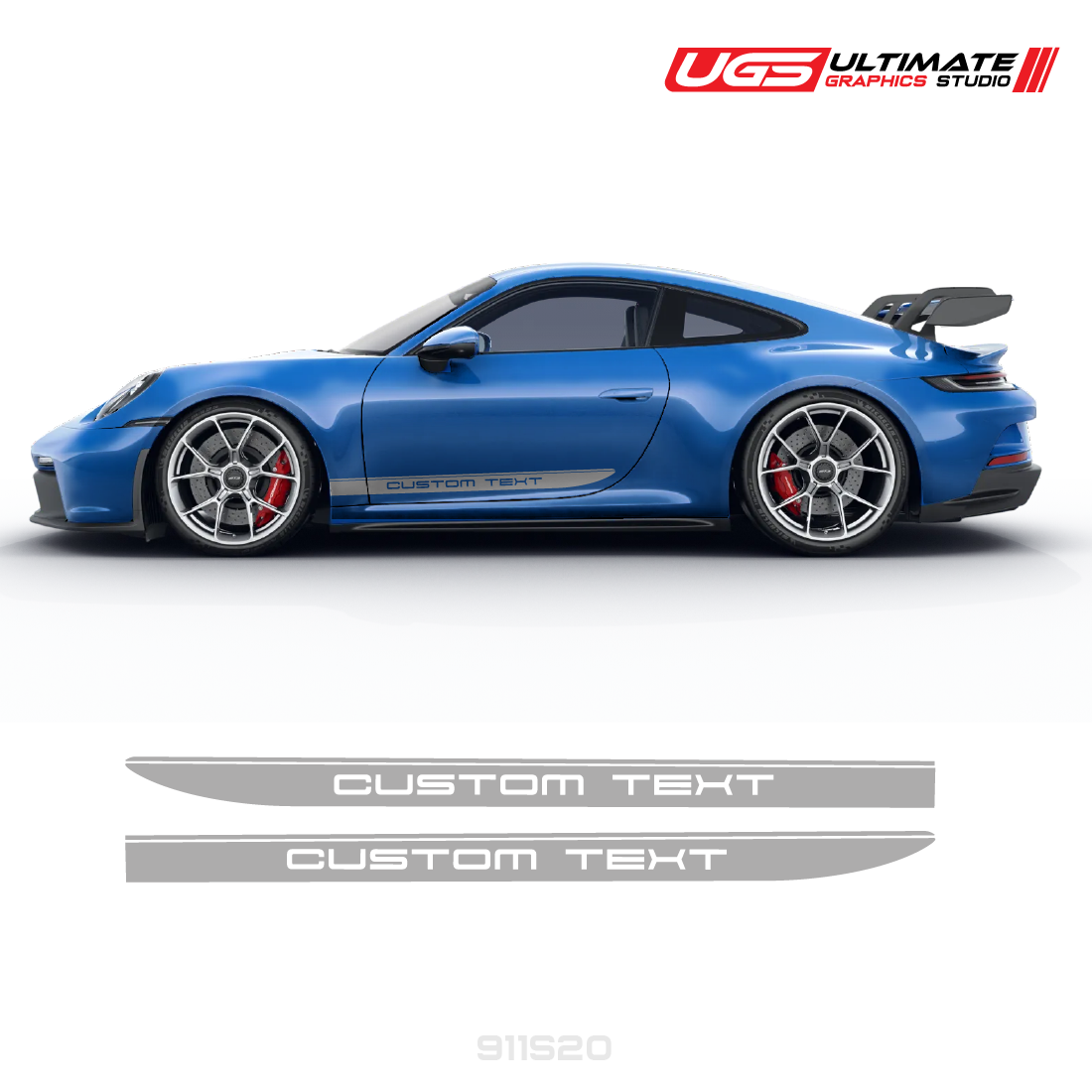 Custom Text Side Stripe for Porsche Models