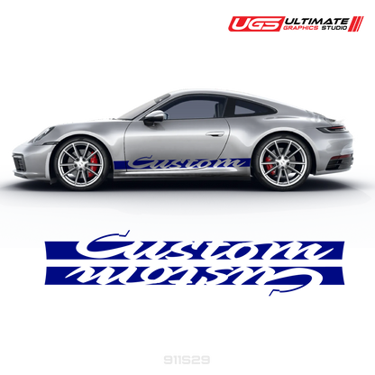 Retro Side Graphics to fit Porsche Carrera