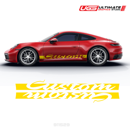 Retro Side Graphics to fit Porsche Carrera