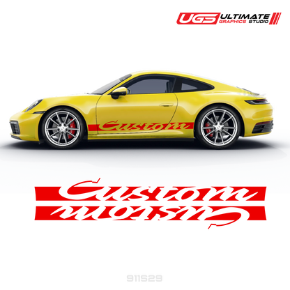 Retro Side Graphics to fit Porsche Carrera
