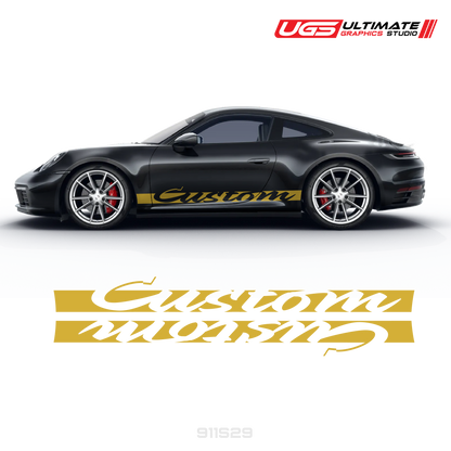 Retro Side Graphics to fit Porsche Carrera